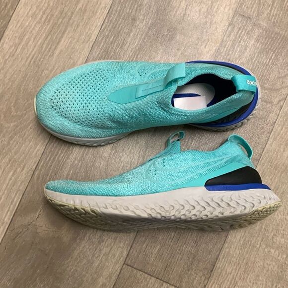 Kids Nike Epic‎ Phantom React Flyknit Mesh Slip On Sneakers Shoes - Picture 1 of 8